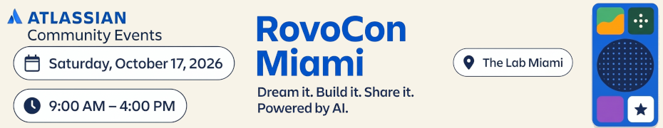 RovoCon Miami (Oct. 17th)