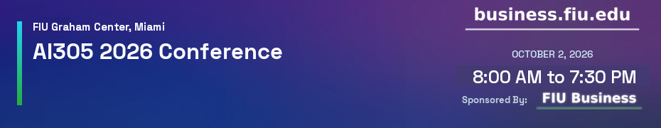 AI 305 Conference - AI For Good - Profit, Performance and Societal Impact (Oct. 2nd)