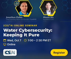 (CS)2 AI Online Seminar: Water Cybersecurity: Keeping It Pure