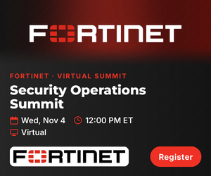 Fortinet: Security Operations Summit: Modernize SecOps. Operate AI-Native (Nov. 4th)