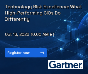 Technology Risk Excellence: What High-Performing CIOs Do Differently (Oct. 13th)