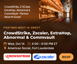 CrowdStrike, Zscaler, ExtraHop, Abnormal & Commvault - Partner Meet-N-Greet