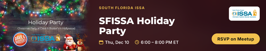 South Florida ISSA Holiday Party (Dec. 10th)