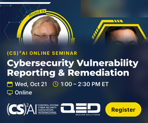 (CS)2 AI Online Seminar: Cybersecurity Vulnerability Reporting & Remediation