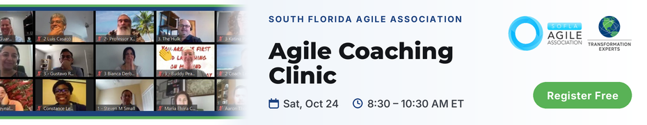 Agile Coaching Clinic (Oct. 24th)