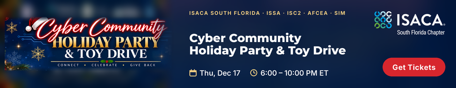 Holiday Party & Toy Drive - South Florida Cyber Community (Dec. 17th)