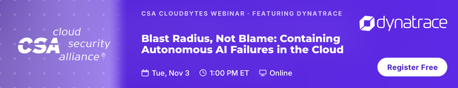 Blast Radius, Not Blame: Containing Autonomous AI Failures in the Cloud (Nov. 3rd)